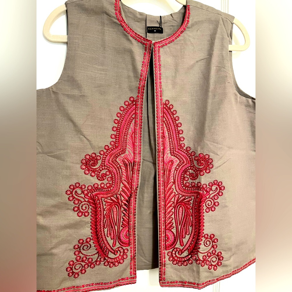 Elegant Embroidered Half Jacket From Pakistan Gem